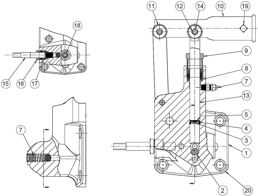 Handpump Assembly exploded view