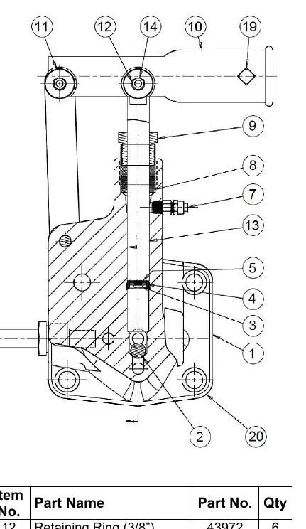 Handpump Assembly exploded view