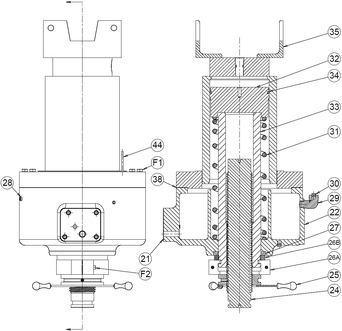 Workhead Assembly exploded view