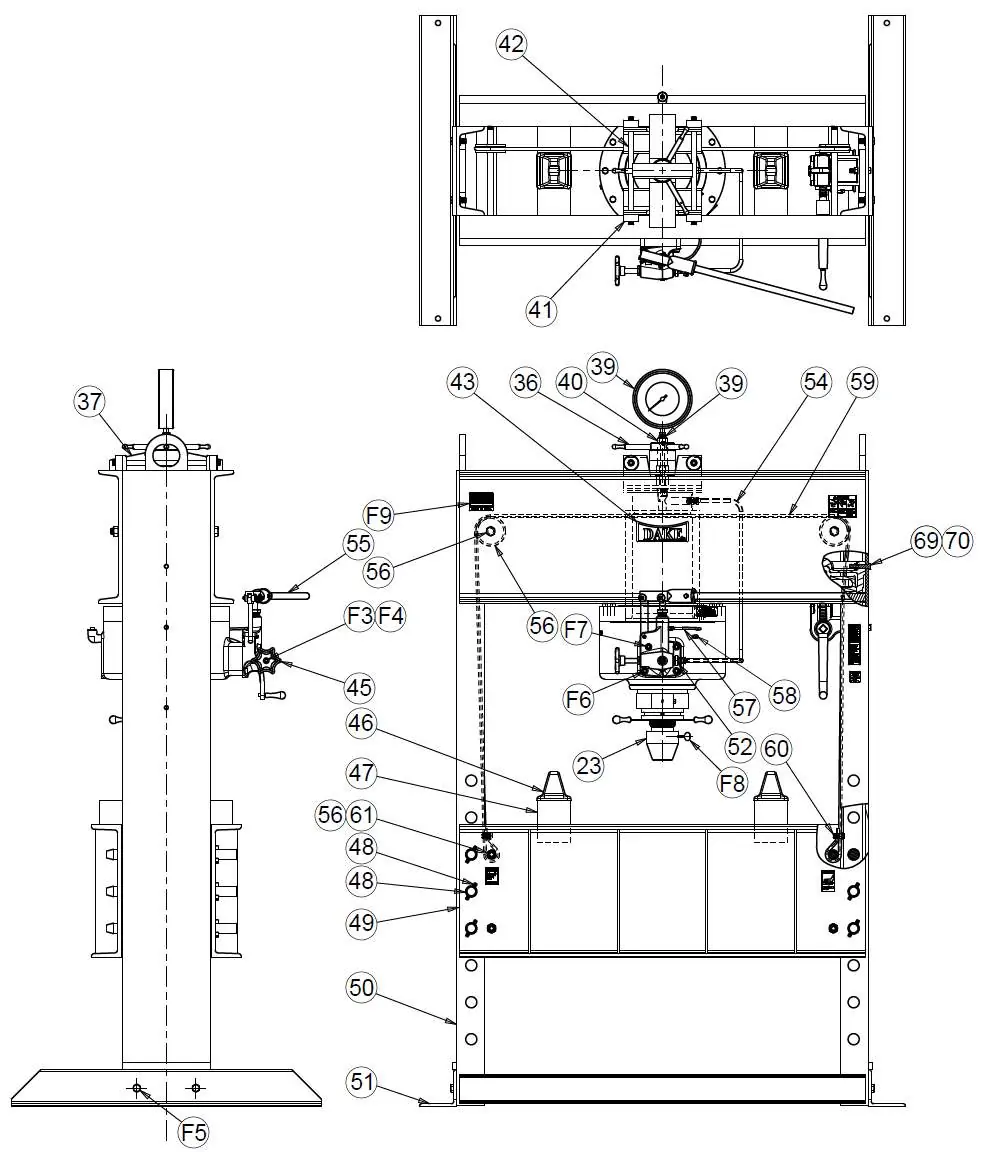 General Assembly exploded view