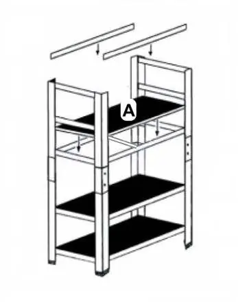 Step 3: Fitting shelves