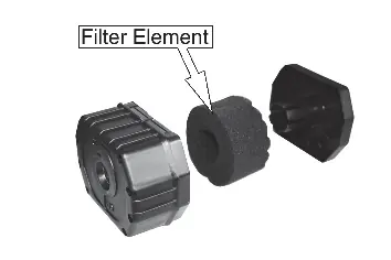 Air filter element removal