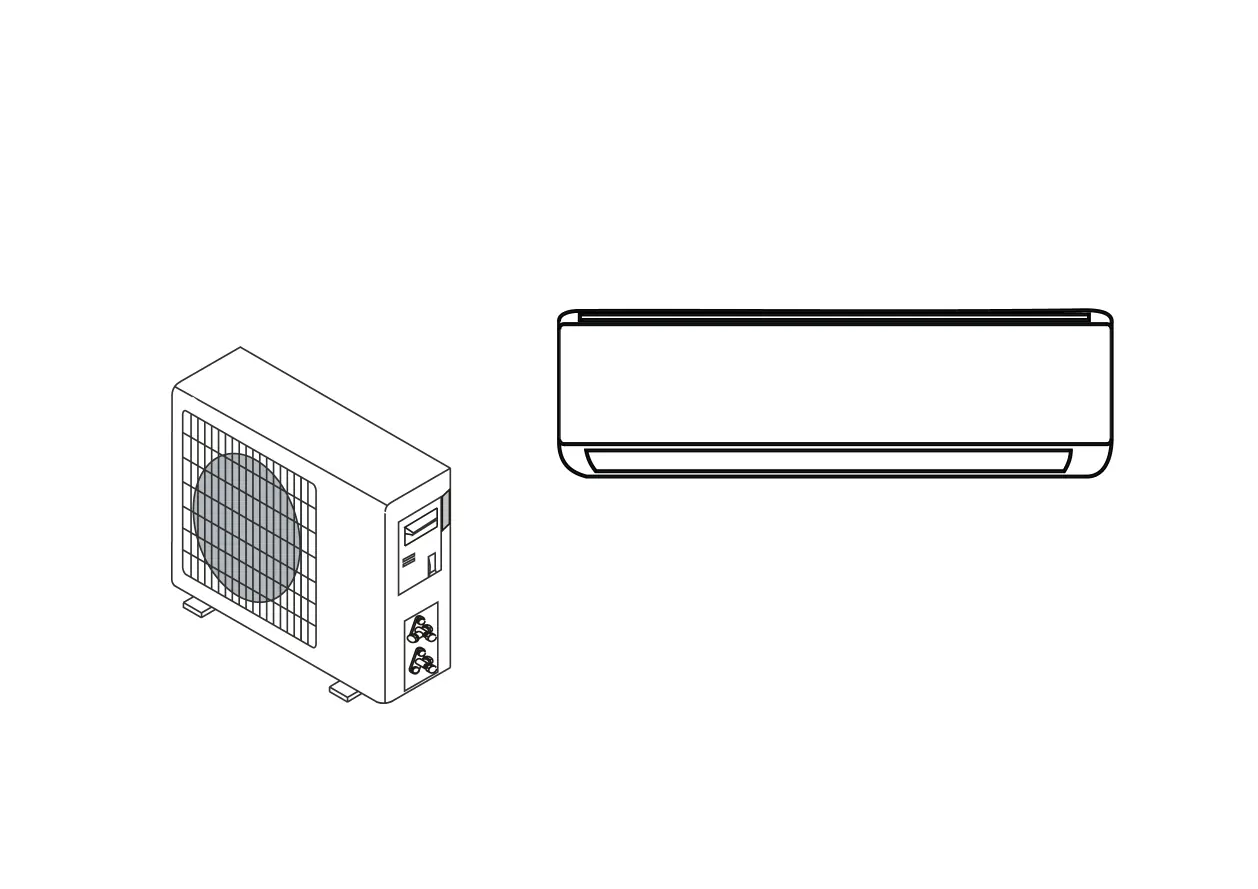 Indoor and outdoor unit components