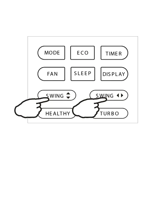 Swing control and air flow adjustment
