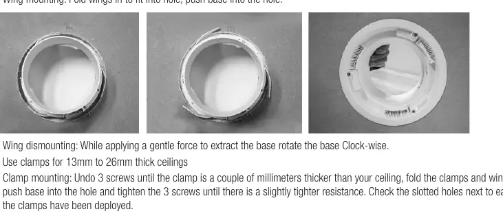 Interior grille mounting steps