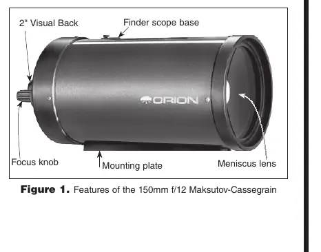 Features of the 150mm f/12 Maksutov-Cassegrain