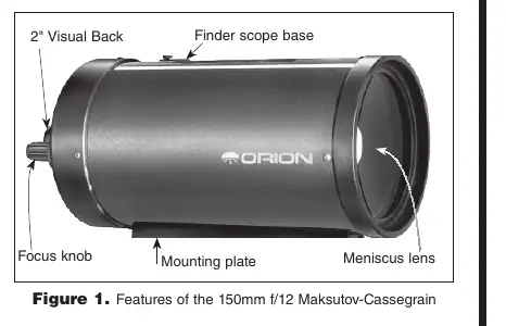 Features of the 150mm f/12 Maksutov-Cassegrain