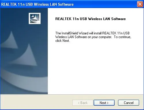 Installation wizard