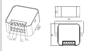 Installation dimensions and wire preparation