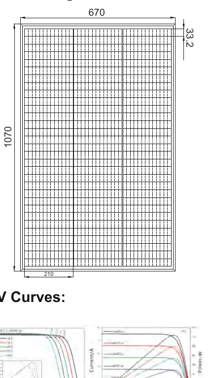 Module dimensions and wiring diagram