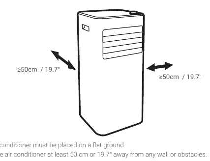 Required clearance for installation