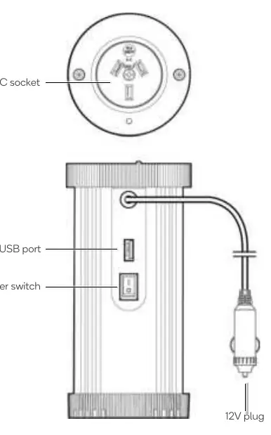 Inverter components and port layout
