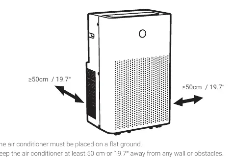 Required clearance for installation