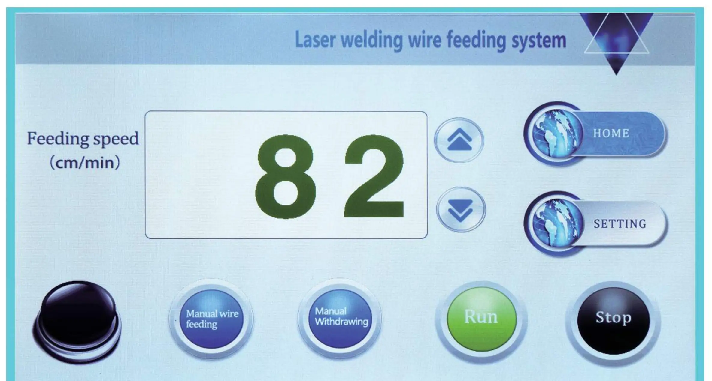 Wire feeder main operation interface