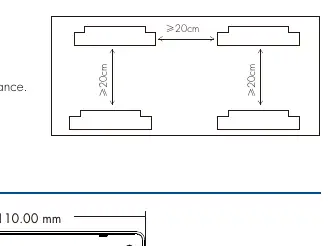 Installation spacing requirements