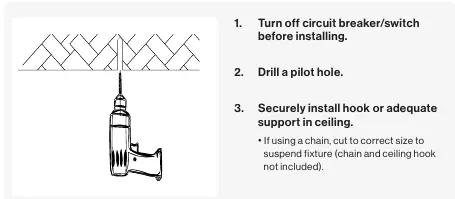 Hook Mount installation steps