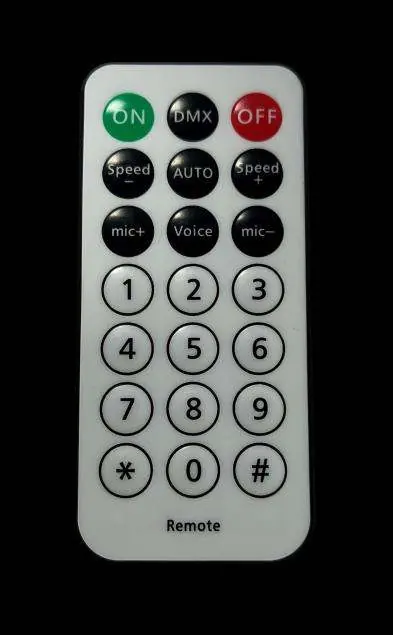 IR Remote control layout
