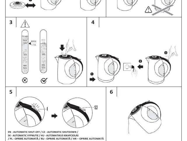 Filling and usage steps