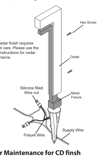Luminaire mounting and wiring diagram