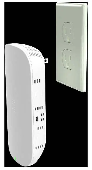 Connecting the Mesh Extender to a power outlet