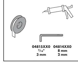 Tools required for installation
