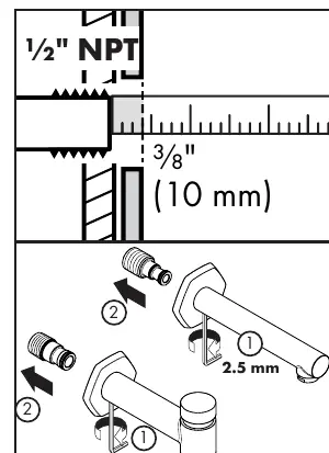 1/2" NPT installation procedure