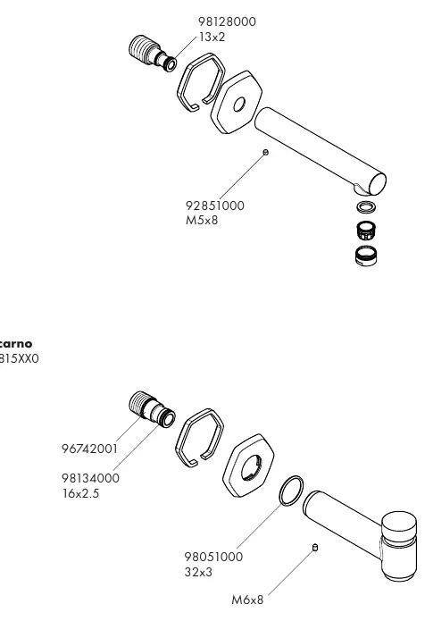 Replacement parts diagram
