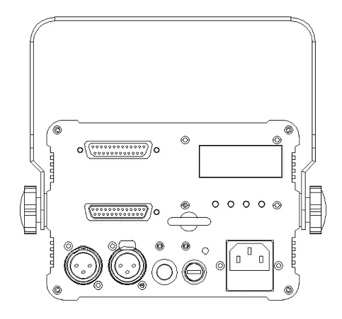 Rear panel controls and connections