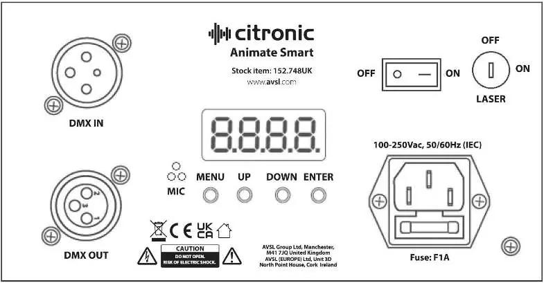 Rear panel layout