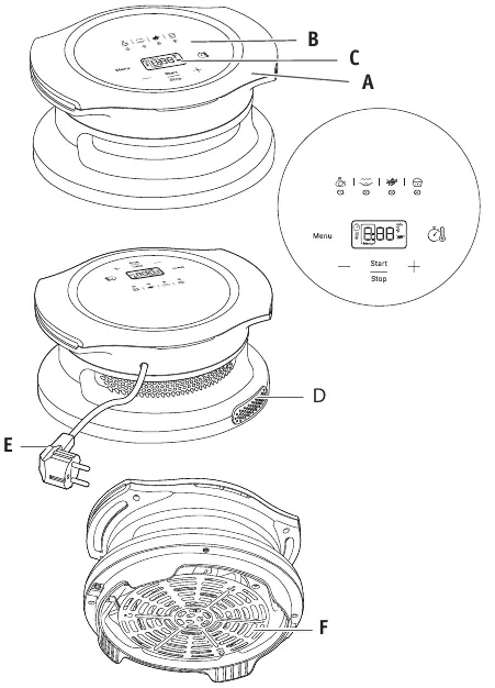 Appliance components diagram