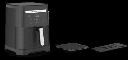 Tefal 2in1 Air Fry and Grill Oven components