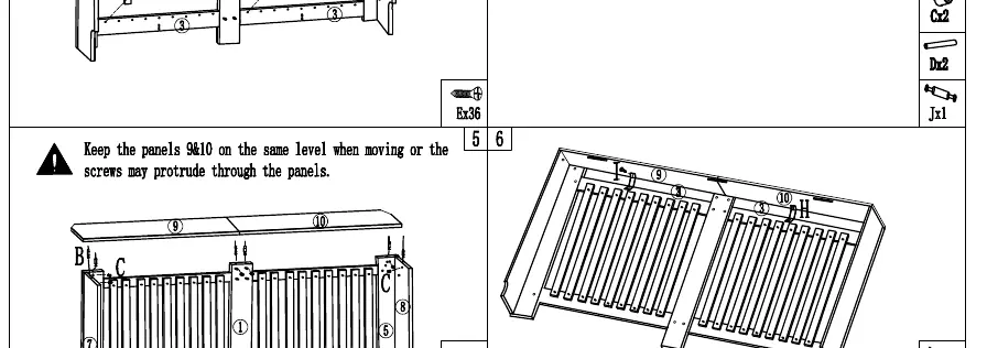 Steps 5-6: Attaching the top shelf