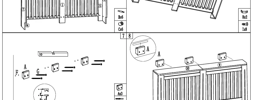 Steps 7-8: Wall mounting