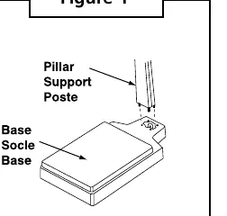 Figure 1: Pillar and base assembly