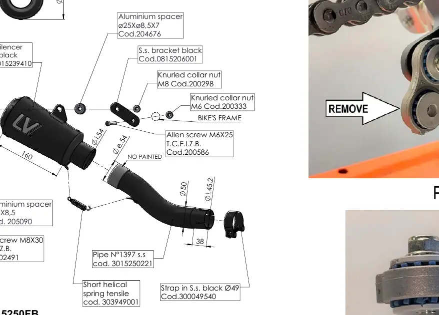 Technical assembly diagram