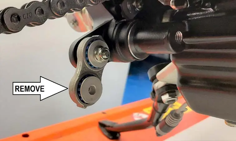 Bracket removal step