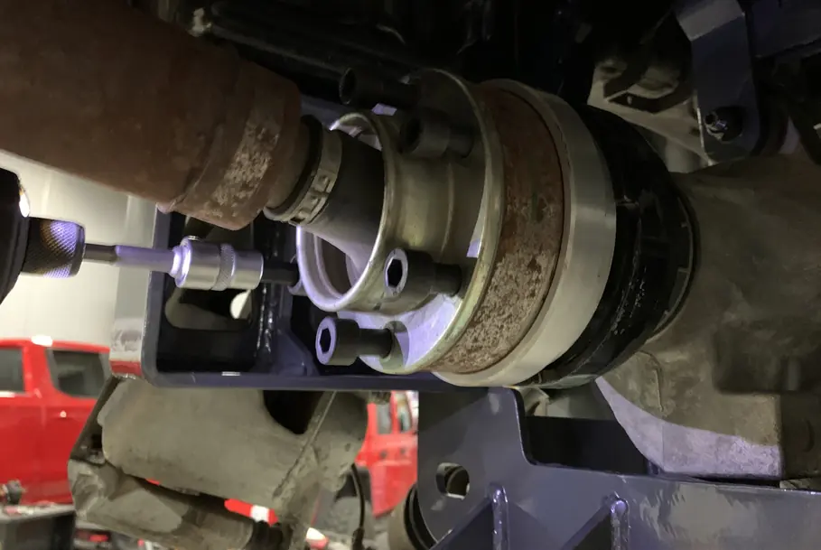 Drive line spacer installation