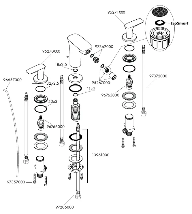 Spare parts diagram