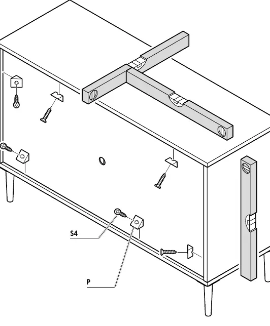 Uprighting and wall mounting