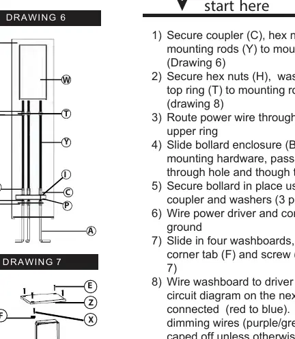 Bollard assembly diagram