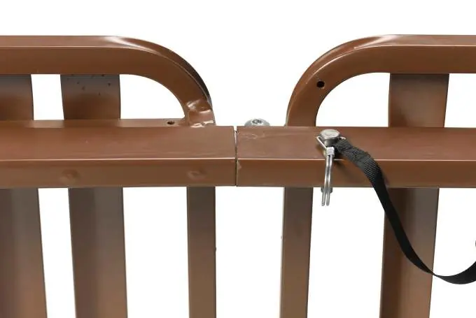 Securing frame with cotter pin