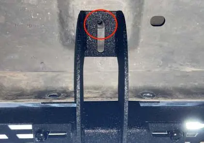 Installation using U-nut fastener.
