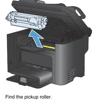Finding the pickup roller