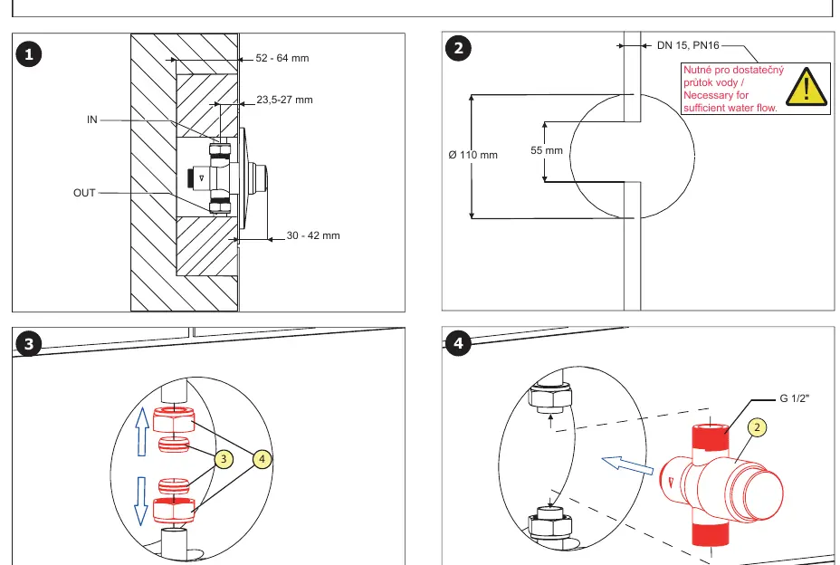 Installation steps 1-4