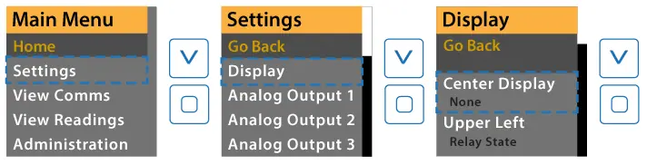 Menu navigation