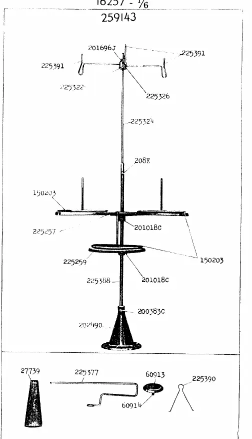 Thread unwinder assembly diagram