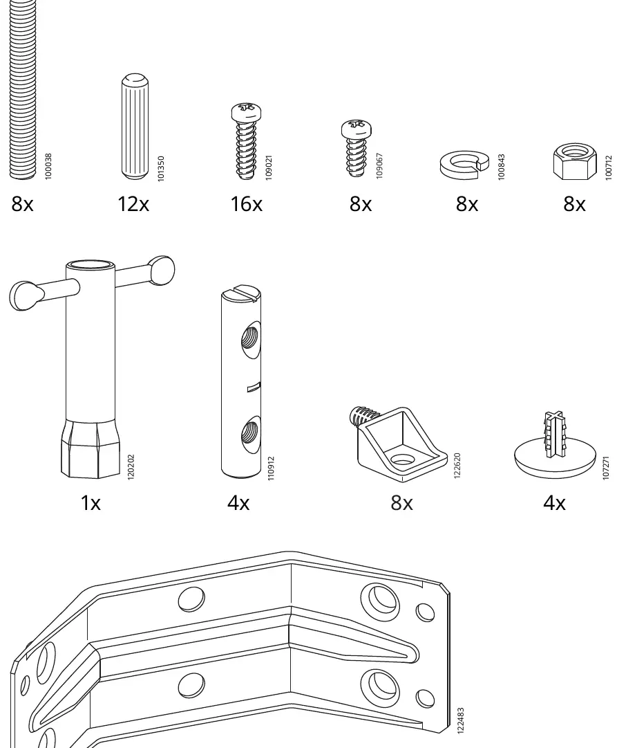 Hardware components list