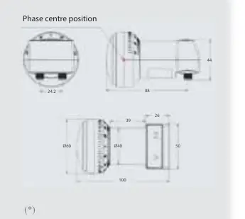 Dimensions and phase centre position