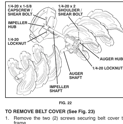 Shear bolt replacement