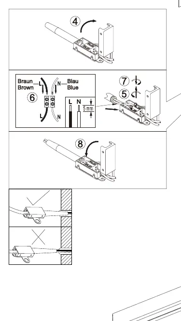 Wiring and mounting diagram